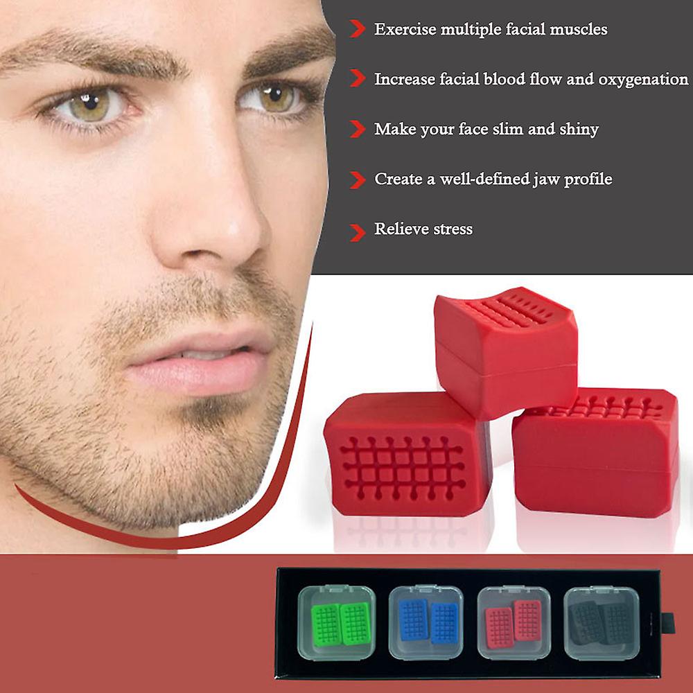 JAWKING Exerciceur Mâchoire + Programme 90 Jours - Mewing Jawline Trainer 3 Niveaux 15-20-25 Kg