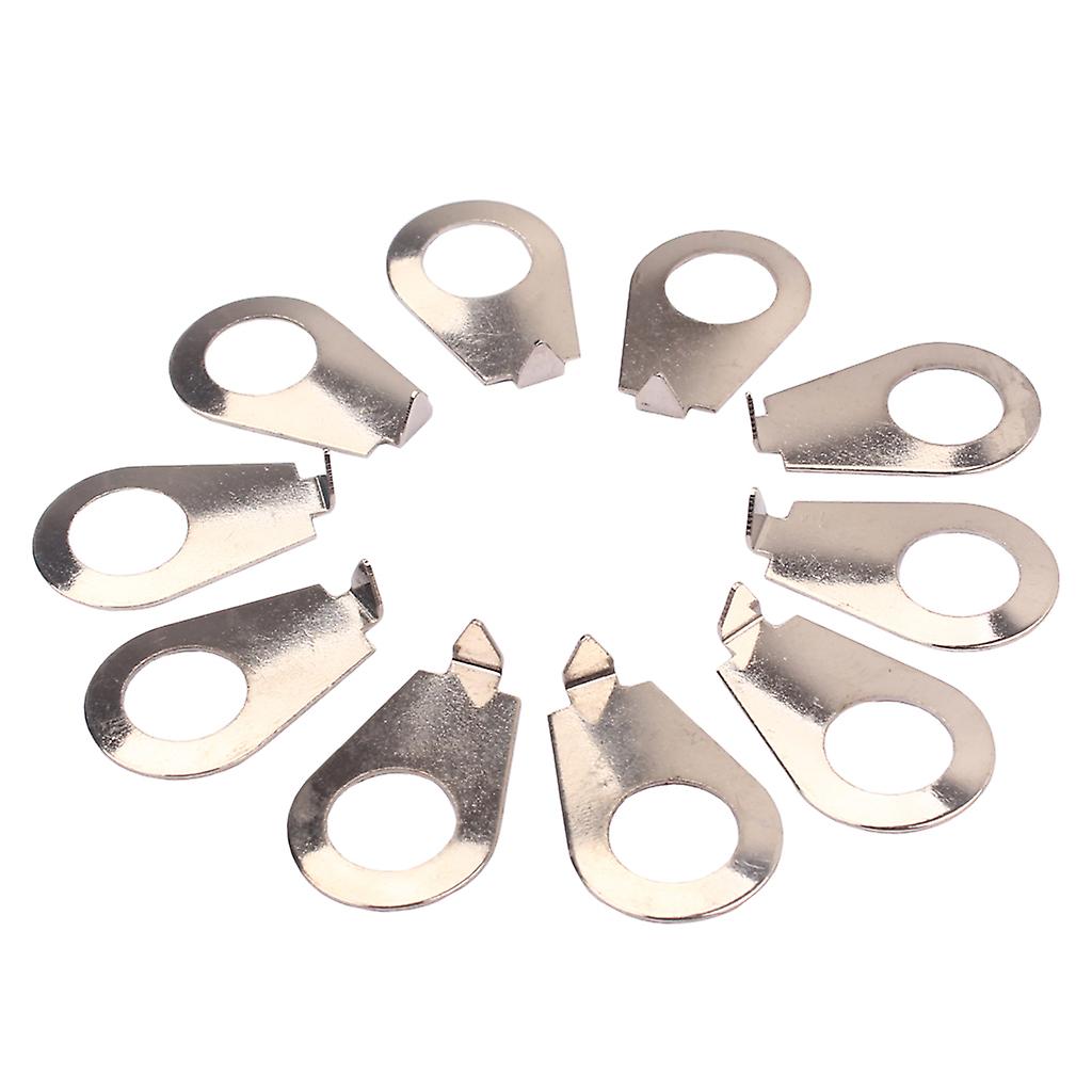 10 PCS Guitar Knobs Pointer Plate Knob Position Indicator chrome