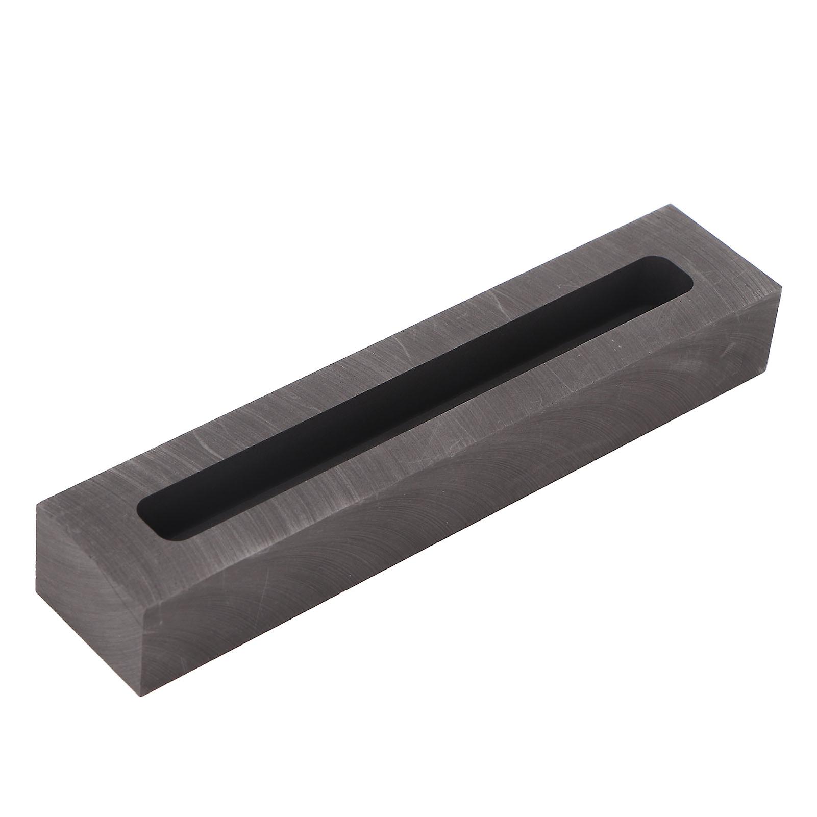 Moule rectangulaire en graphite de 10 ml pour lingotière de graphite pour l'affinage, la coulée et la fusion de l'or et de l'argent