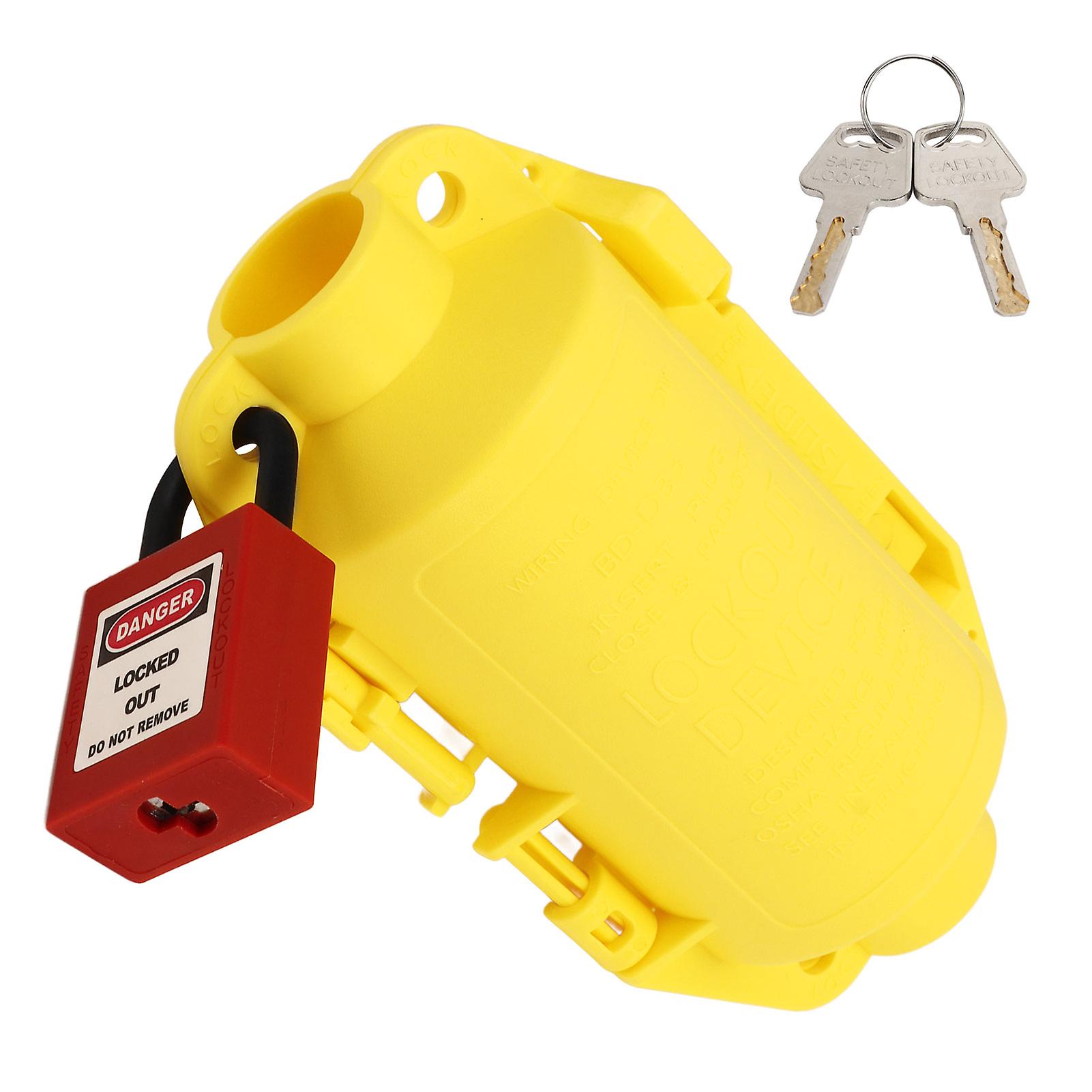 Industrial Electrical Plug Lockout Device Set Universal Electrical Plug Lockout for Industrial Appliances 