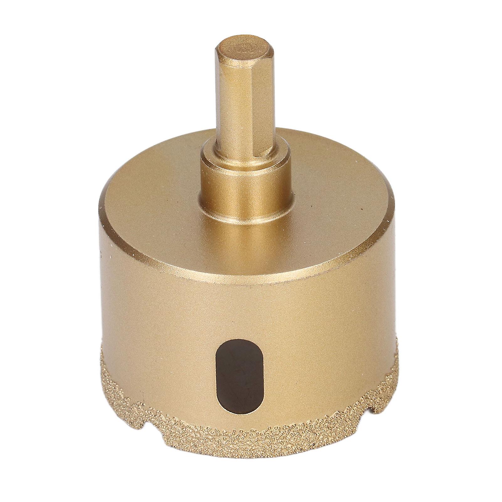 Diamond Hole Saw Carbon Steel Tile Holes Opener Drill Bit for Porcelain Glass Triangular Shank50mm