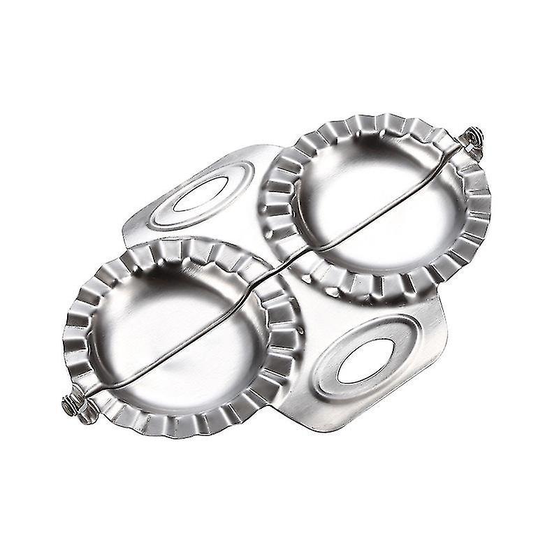 Stainless Steel Dumpling Maker Double-headed Dumpling Mould Dumpling Skin Artifact Manual Dumpling M