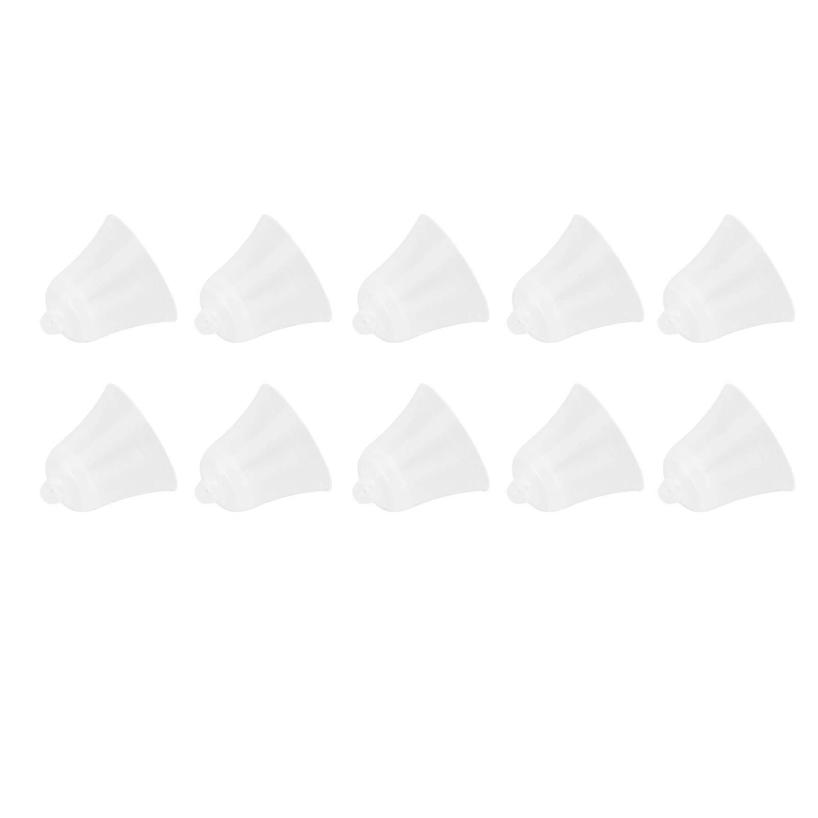 10PCS White Silicone Hearing Amplifier Domes Soft Earbud Tips