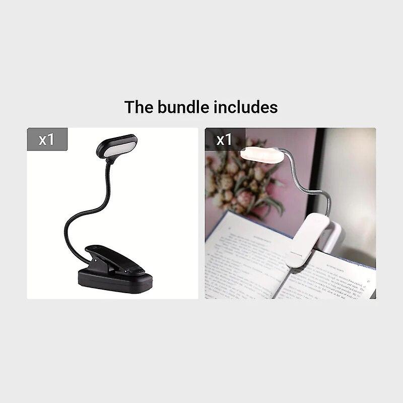 Book With Clip, Battery Powered Flexible Reading Light, Portable Night Light For Room Decoration, 1 Unit