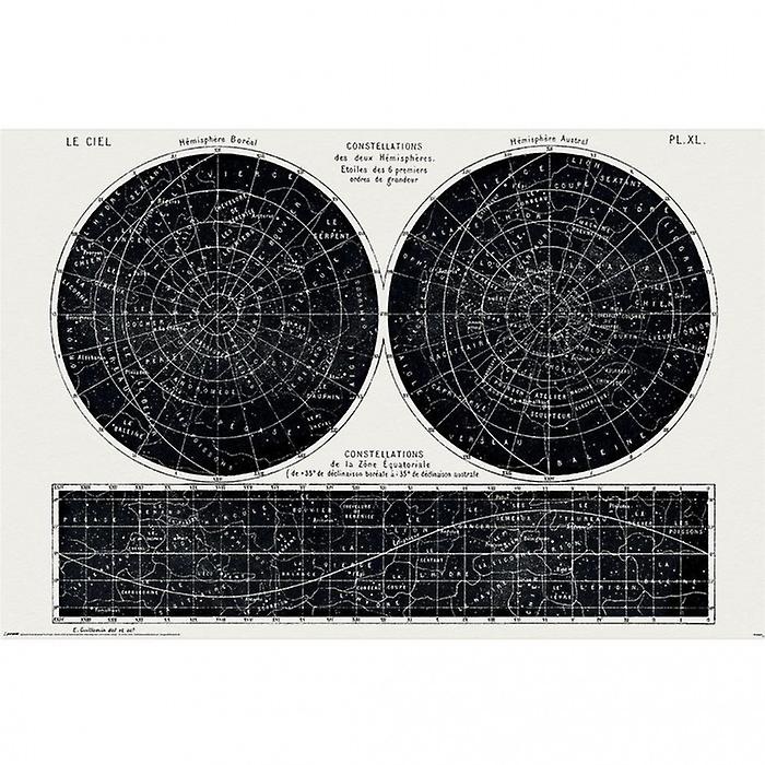 Amédée Guillemin Constellation Poster