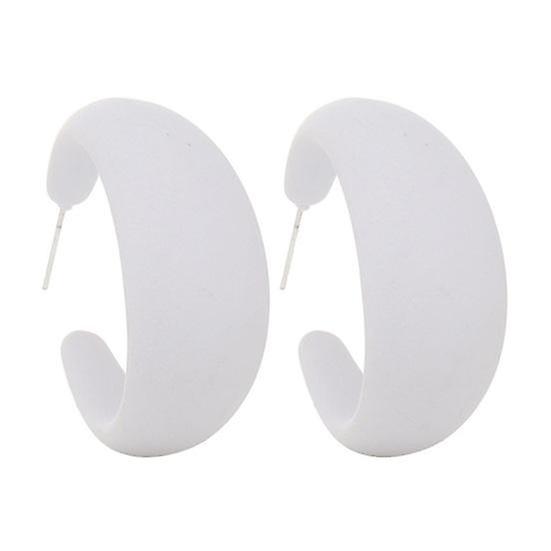 Earring Vibrant Color Non-Irritation Lightweight Exaggerated C-Shaped Dangle Earring Piercing