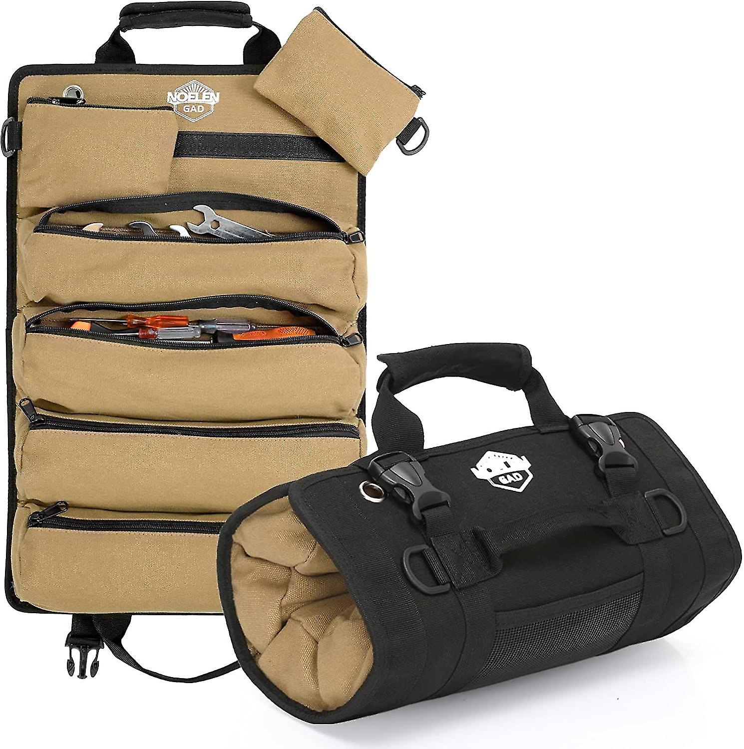 Tool Roll Up Bag,tool Organizers And Storage With 6 Tool Pouches Multi-purpose Tool Roll Pouch For Mechanic,