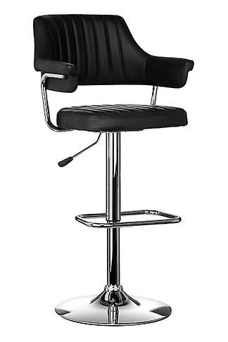 Bernard Verstelbare Zwarte Barkruk Chrome Basis