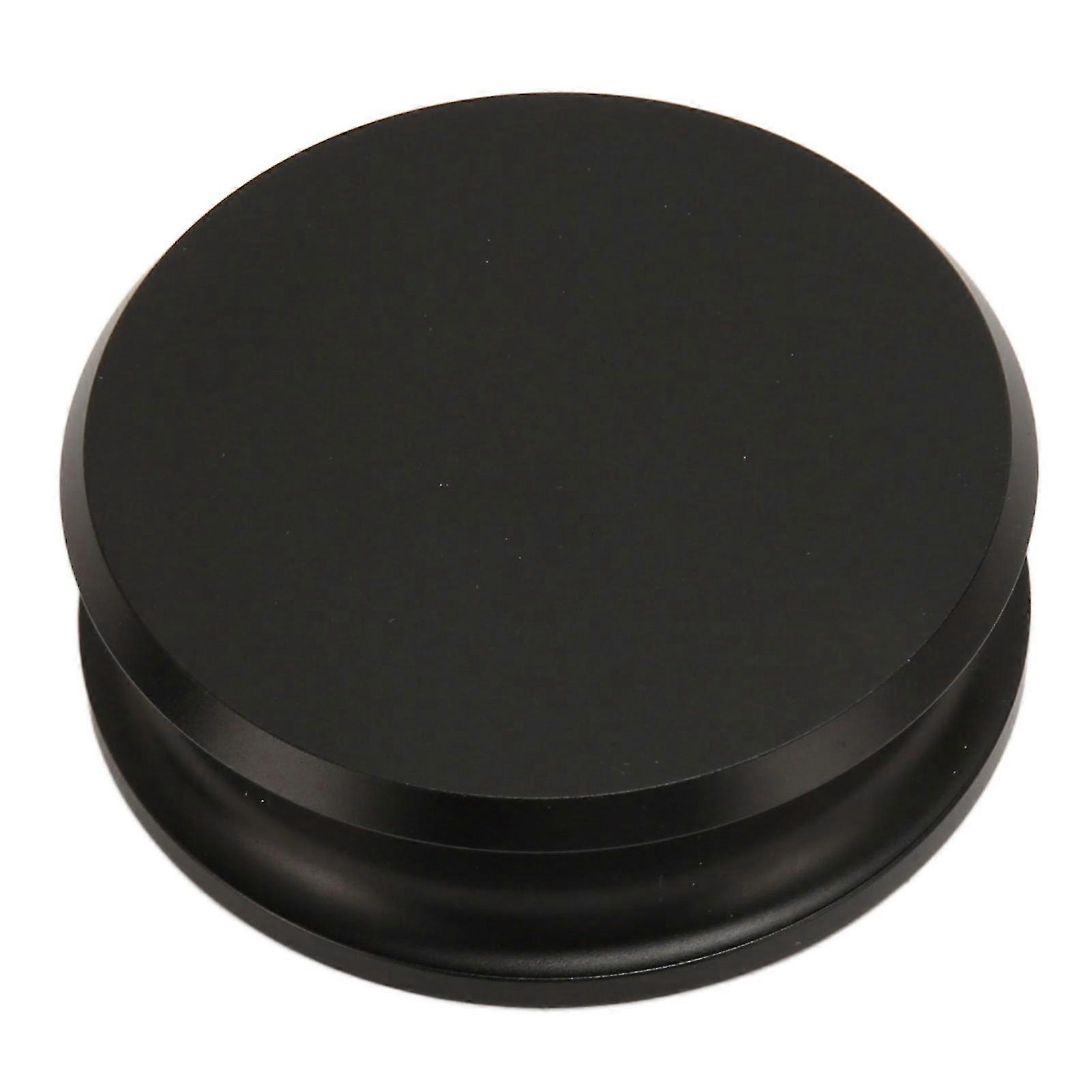 Professional HiFi Aluminum Alloy Turntable Disc Stabilizer with Shock Absorption - Black