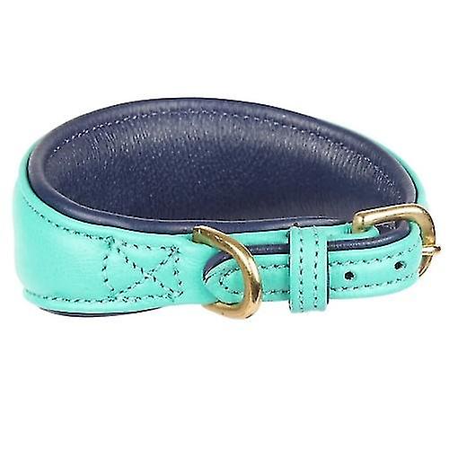 Digby & Fox Leather Padded Greyhound Dog Collar