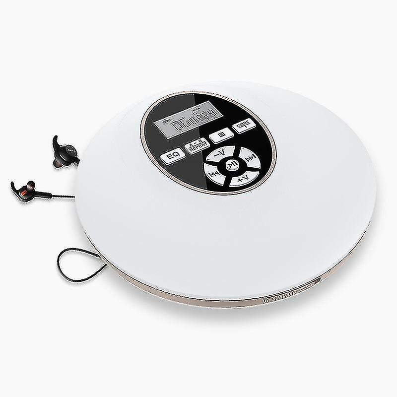 Portable Walkman Cd Player With Headset High Resolution Lossless Digital Audio Walkman Lcd Display Programmed Play Personal Cd Players For Car Ite)