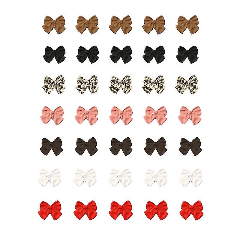 35pcs Frosted Bowknot