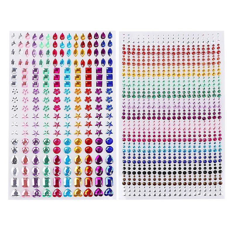 2sheets Acrylic Diamond Stickers