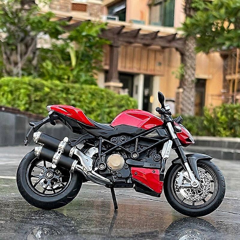 1:12 Ducati Streetfighter V4 Carbon Red Die Cast Toy Vehicles Συλλεκτικά χόμπι Μοτοσικλέτα Μοντέλο Παιχνίδια Παιδικά δώρα γενεθλίων Toy Μοτοσικλέτες