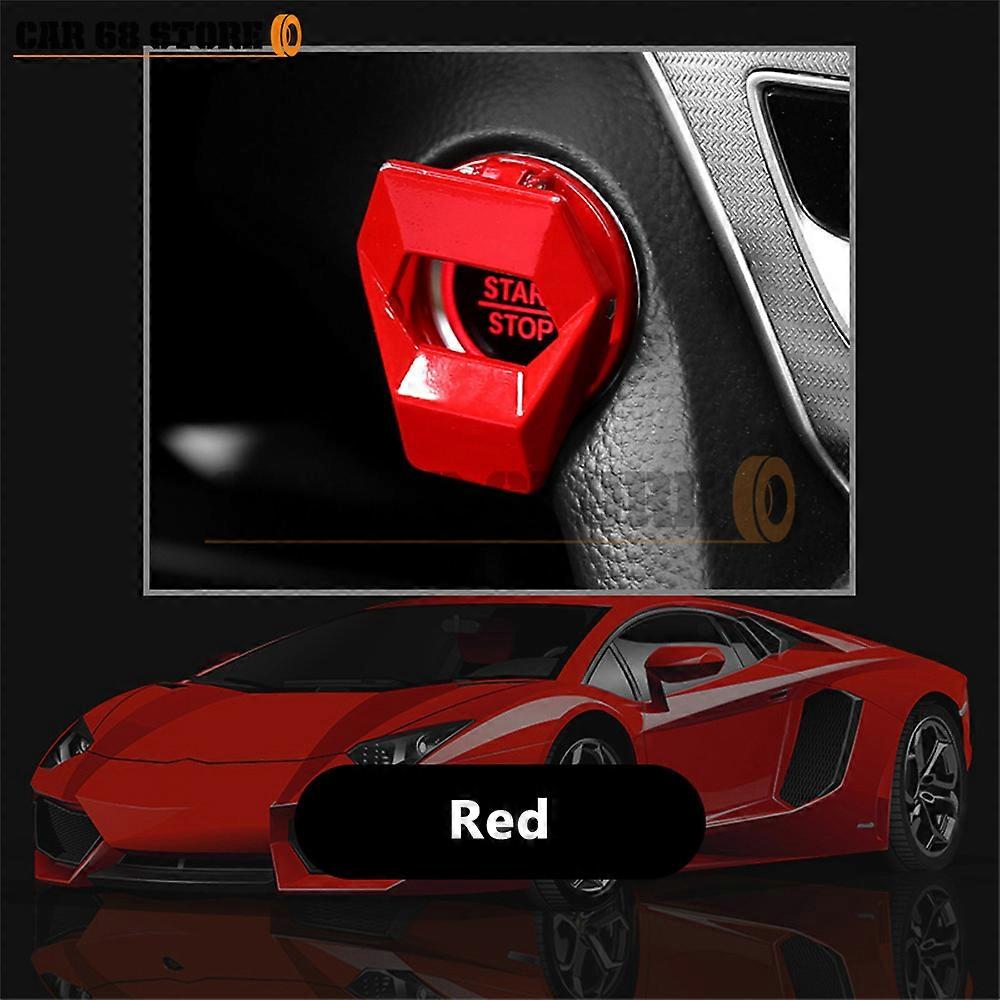 Engine Car Key Systems Key blade Start Stop Switch Button Cover Decorative Auto Accessories Push Button Sticky Cover  Interior Accessoies 2022