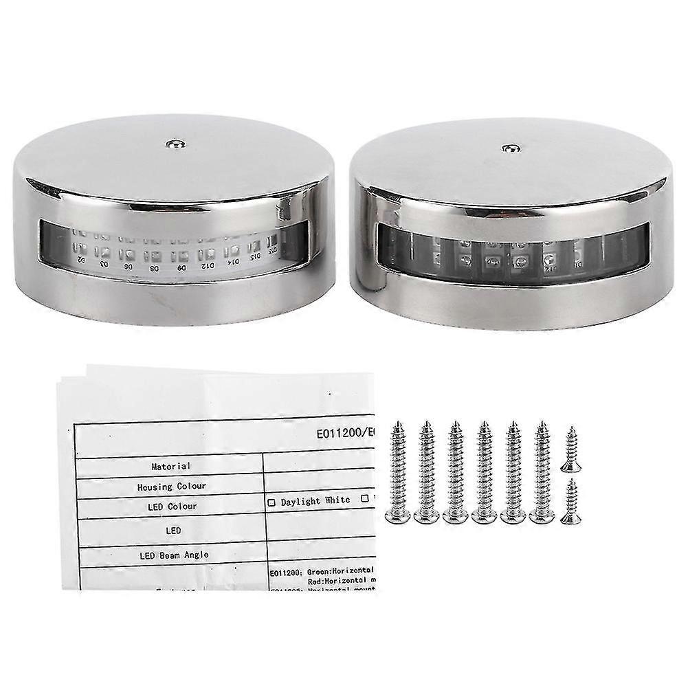 Paire de feux de navigation à LED 12 V/24 V, rouge et vert, pour bateau, yacht