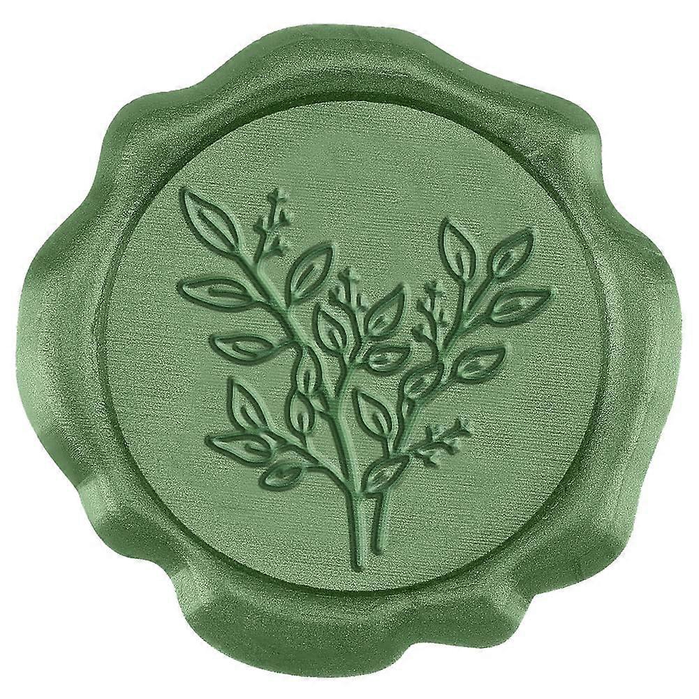 50Pcs Eucalyptus Leaves Wax Seal Stickers Envelope Seal Stickers Wedding Invitation Envelope Seals Self Adhesive Stickers for Party Invitation Wrappin