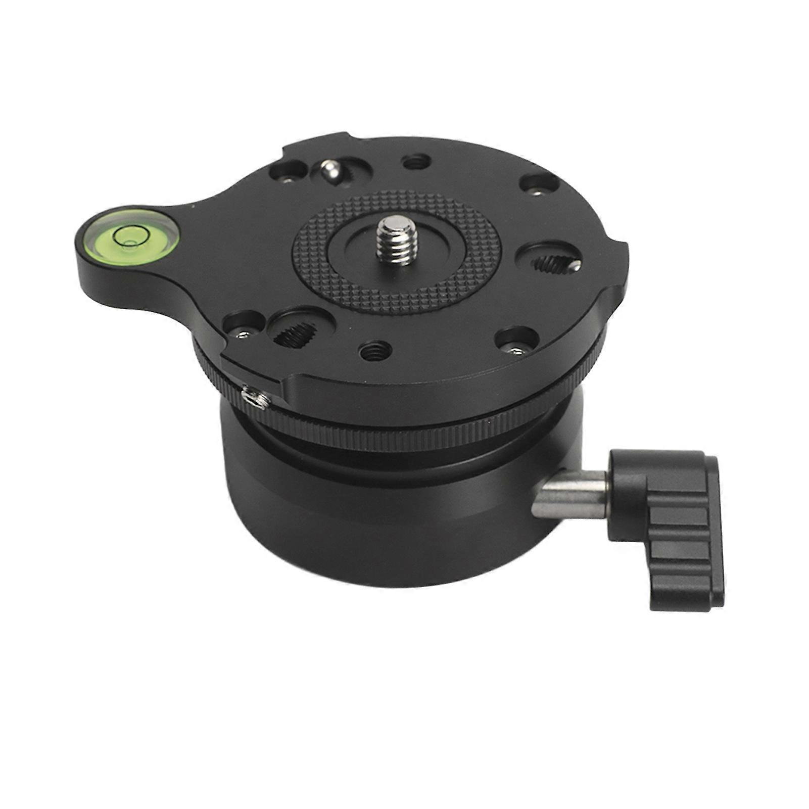 Tripod Head Leveling Base Camera Leveler Tripod Leveling Base Half Ball with Offset Bubble Level and Bubble Level Bag