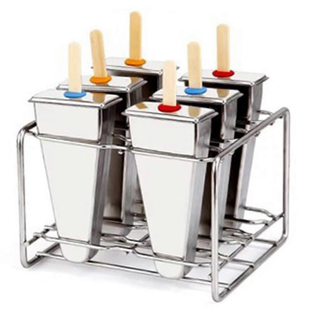 Stainless Steel Popsicle Molds and Rack stainless steel popsicle maker -ice pop molds bpa free -ice Cream Mold pop molds with wooden sticks-ice pop ma
