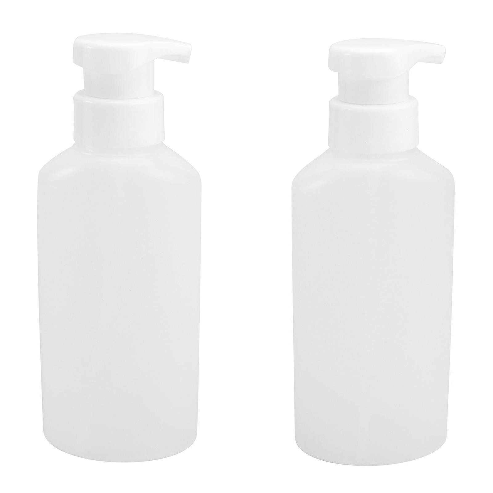 2pcs Empty Travel Bottles Foam-making Containers Pump Bottles Refillable Liquid Container for Cleanser Shampoo Emulsion