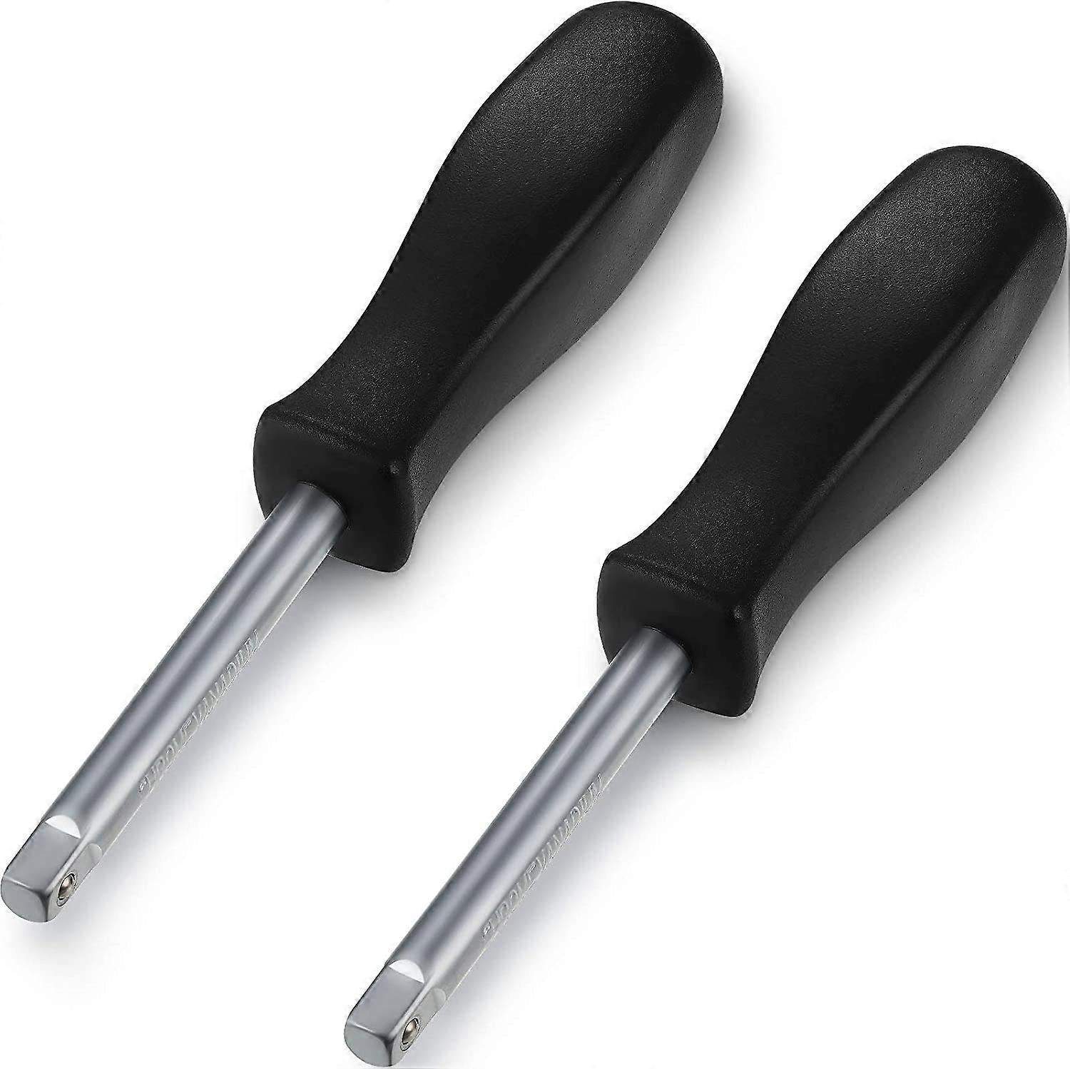2 pièces de 1/4 pouces Drive Spinner Handle Socket Driver Handle pour la réparation de voiture, noir