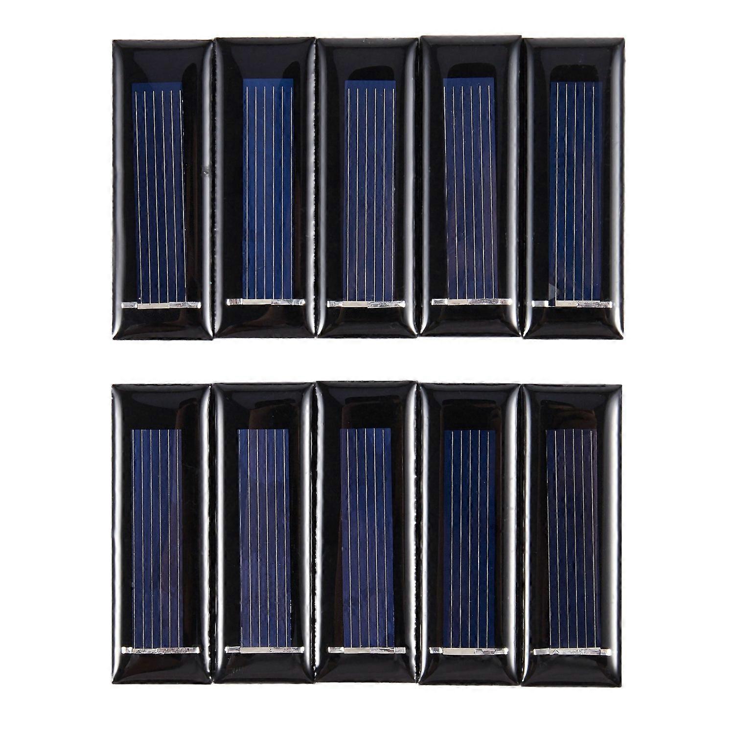 10Pcs Mini Solar Panel New 0.5V 100mA Solar Cells Photovoltaic panels Module Sun Power battery char
