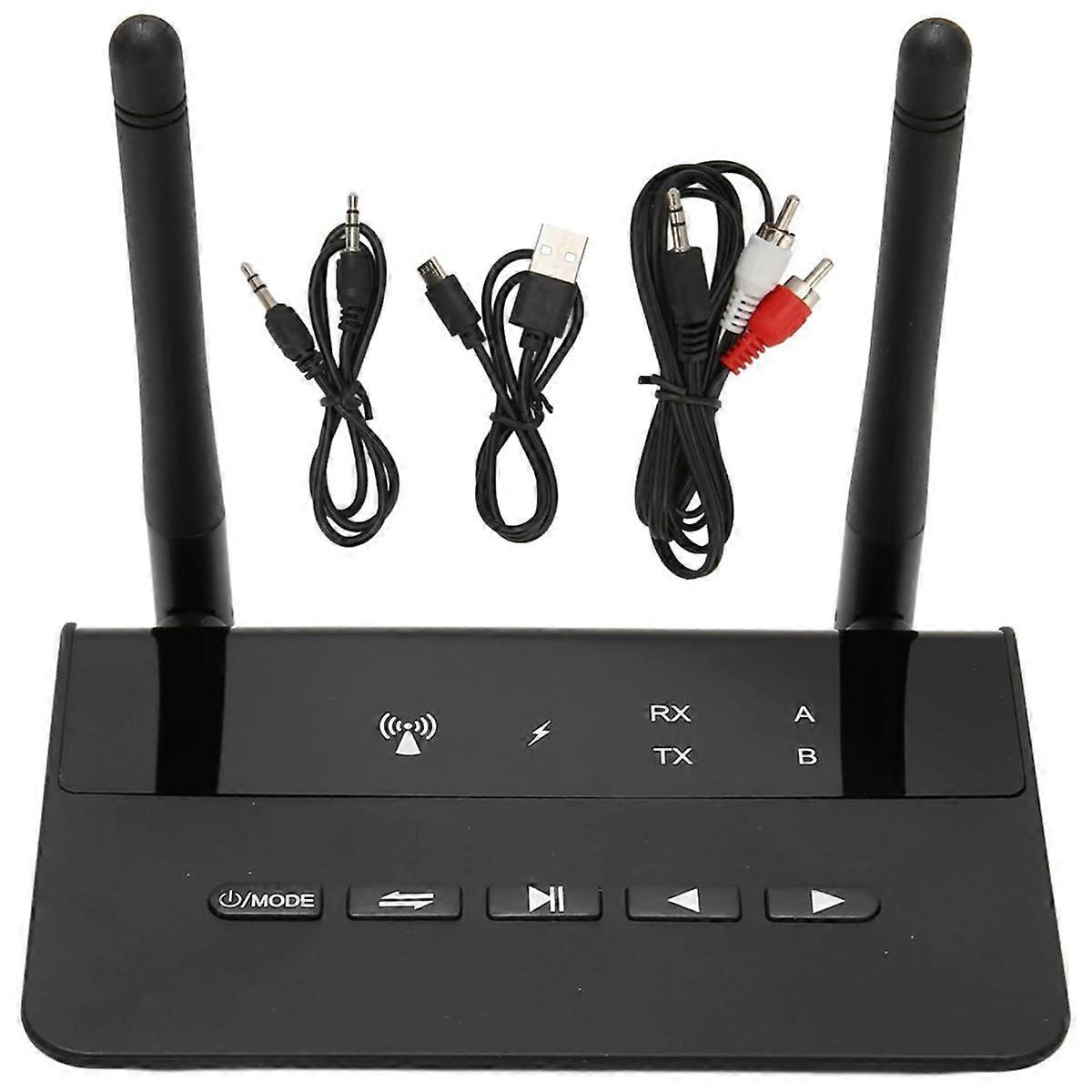 Bluetooth 5.2 sändarmottagare, 2-i-1 trådlös 200ft långdistansljudadapter med CSR-chip, för högtalarbil