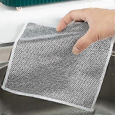 10PC Ny Multifunktionell Non-Scratch Wire Disktrasa, Multipurpose Wire Disktrasor, Microfiber Dish Trasor
