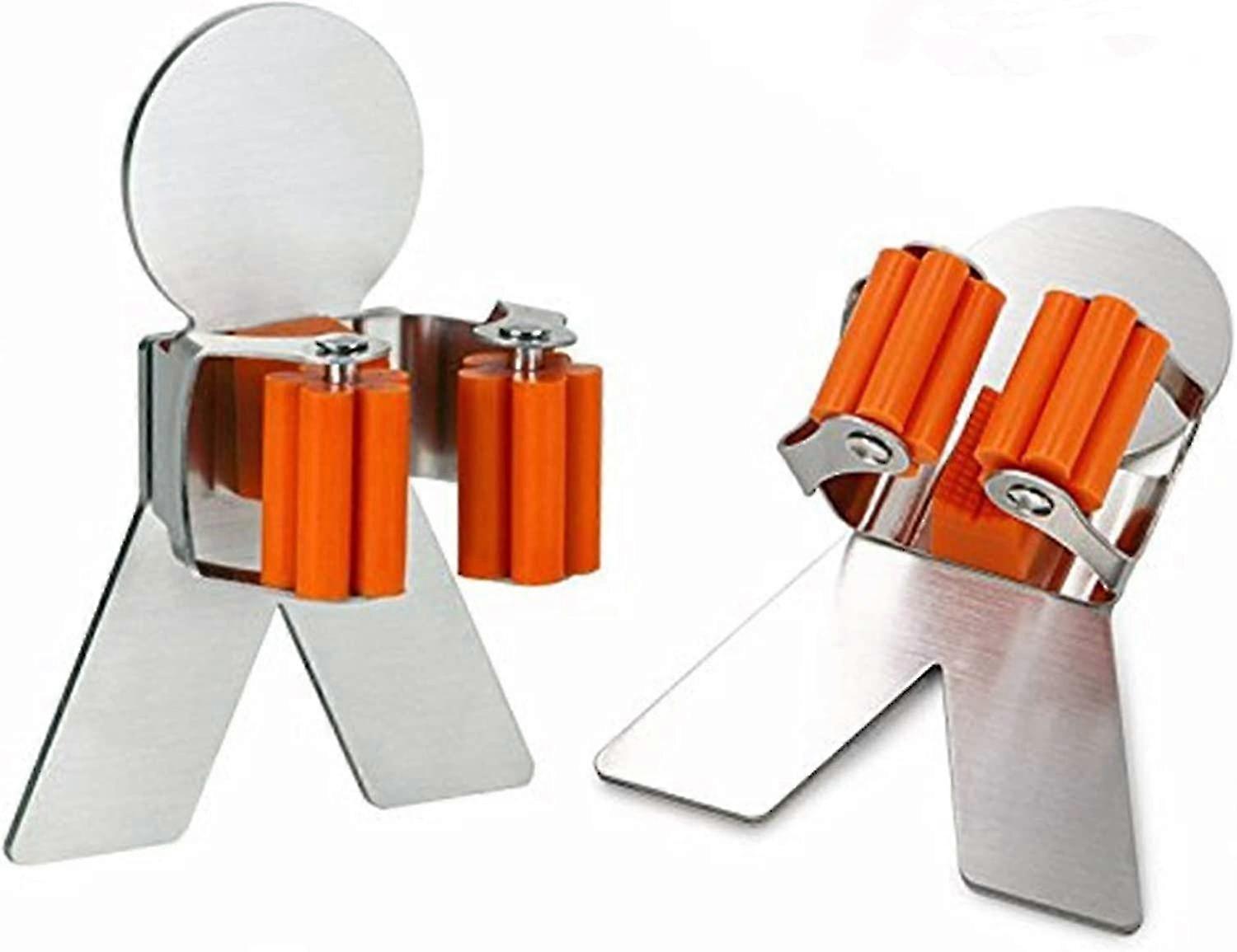 2 Pcs Stainless Steel Mop Holder,multi-function Wall Mounted