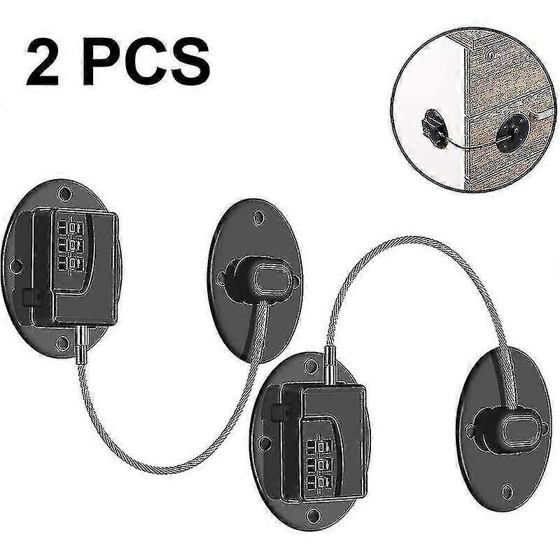 Pack Fridge Locks - Heavy Duty Combination Fridge Lock