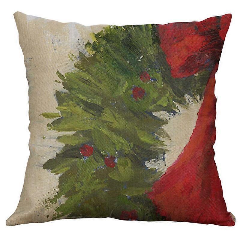 新しい印刷クリスマスペンギン杉家の装飾コットンリネンカバー枕カバーデザイン1555jpjcjh