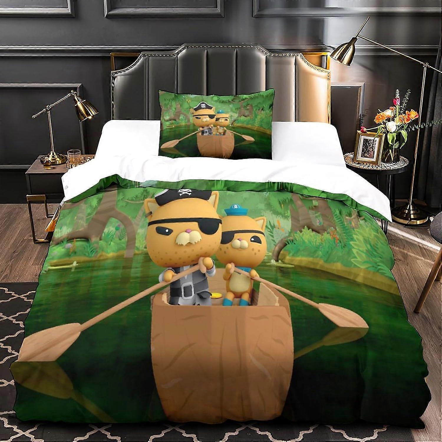 The Octonauts Duvet Cover Set Cartoon 3D Digital Printing Boy and