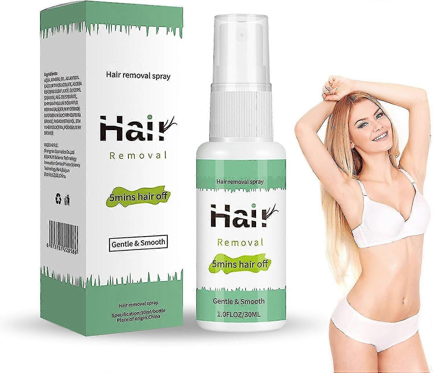 ספריי להסרת שיער FSW, מסיר שיער אינטימי ללא כאבים לעור רגיש, קרם מסיר שיער לרגליים, זרועות, בתי שחי ואזורים פרטיים