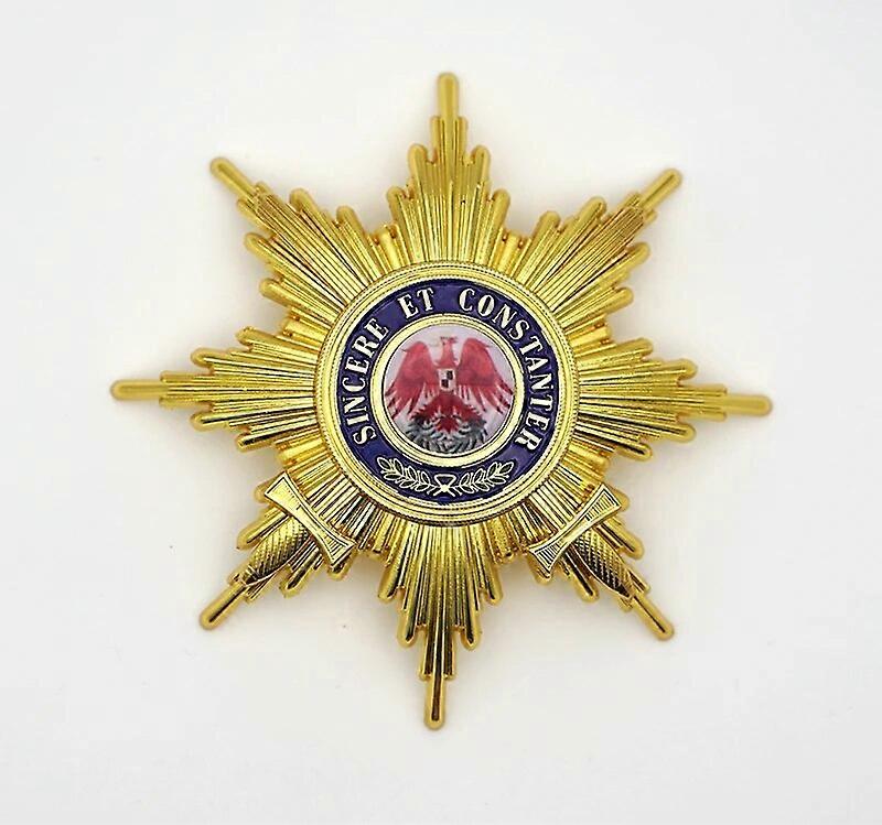 Yüksek kaliteli Prusya Kızıl Kartal Madalyası Çoğaltma Zarif Metal Rozet Kişilik DIY Giyim Dekor Pin Benzersiz Broş Koleksiyonu