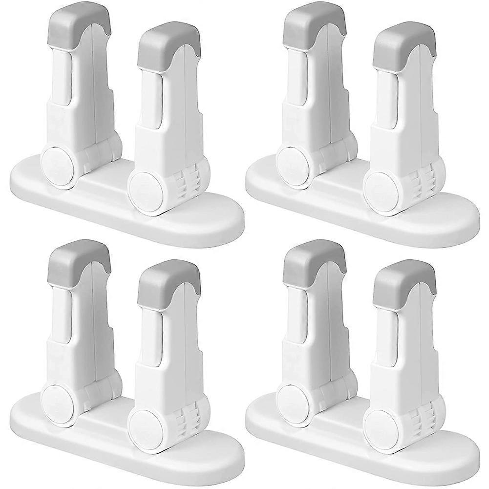 Child Safety Door Lever Locks,4 PCS Childproof Door Handle Locks,Unique Design with Double Lock