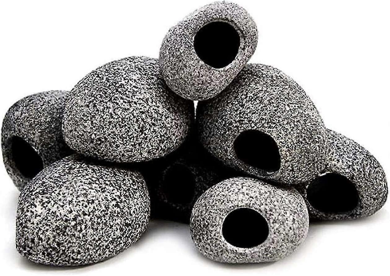 Multifunctional Resin Shaped Filter Fish Tank Stone Cave View 3 Pieces