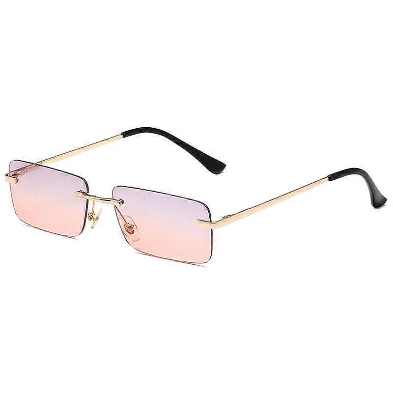 Square Frameless Sunglasses Retro Sunglasses