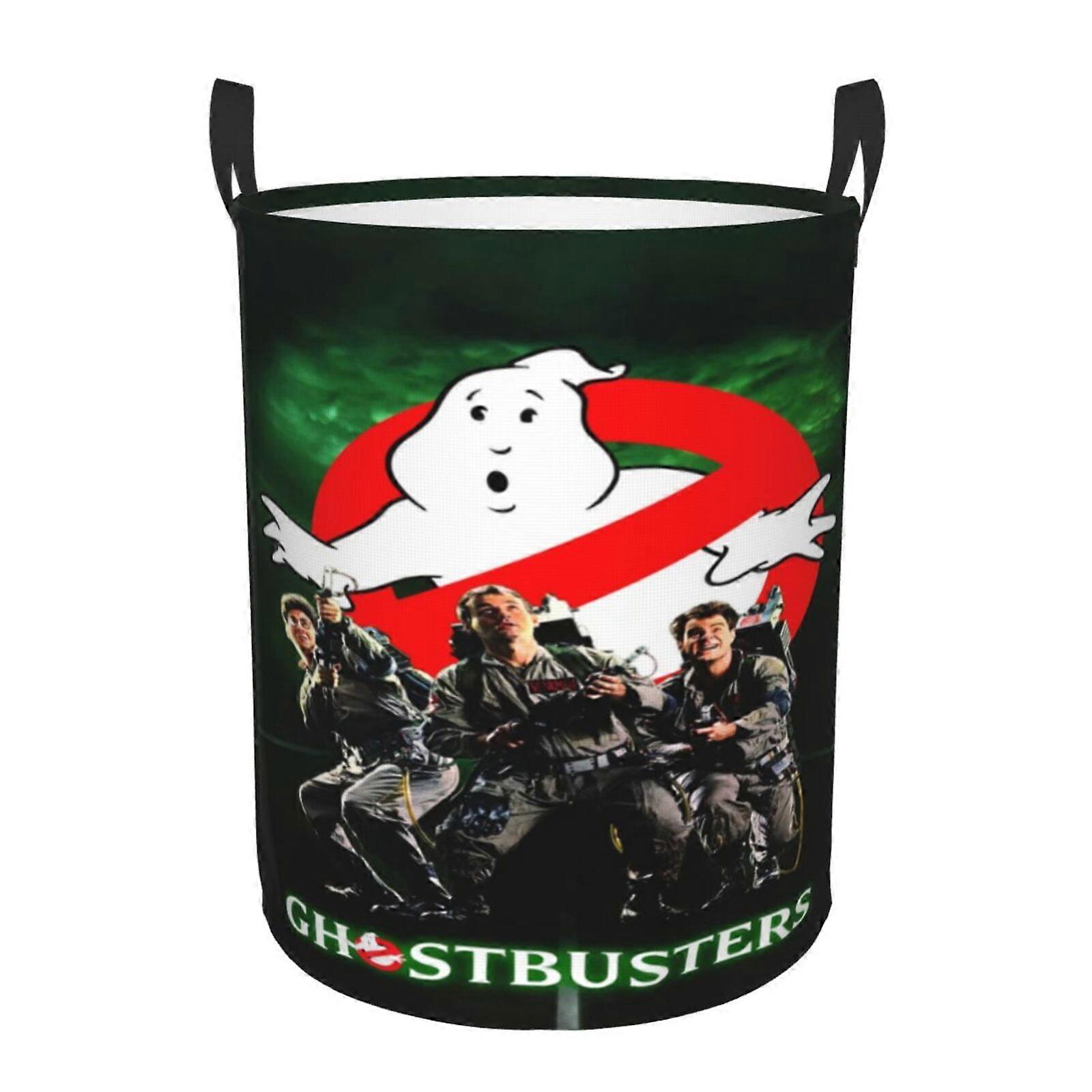 Ghostbuster 3d Graphic Flame Laundry Basket Fire Flame Clothes Hamper Storage With Handle-SYS29122
