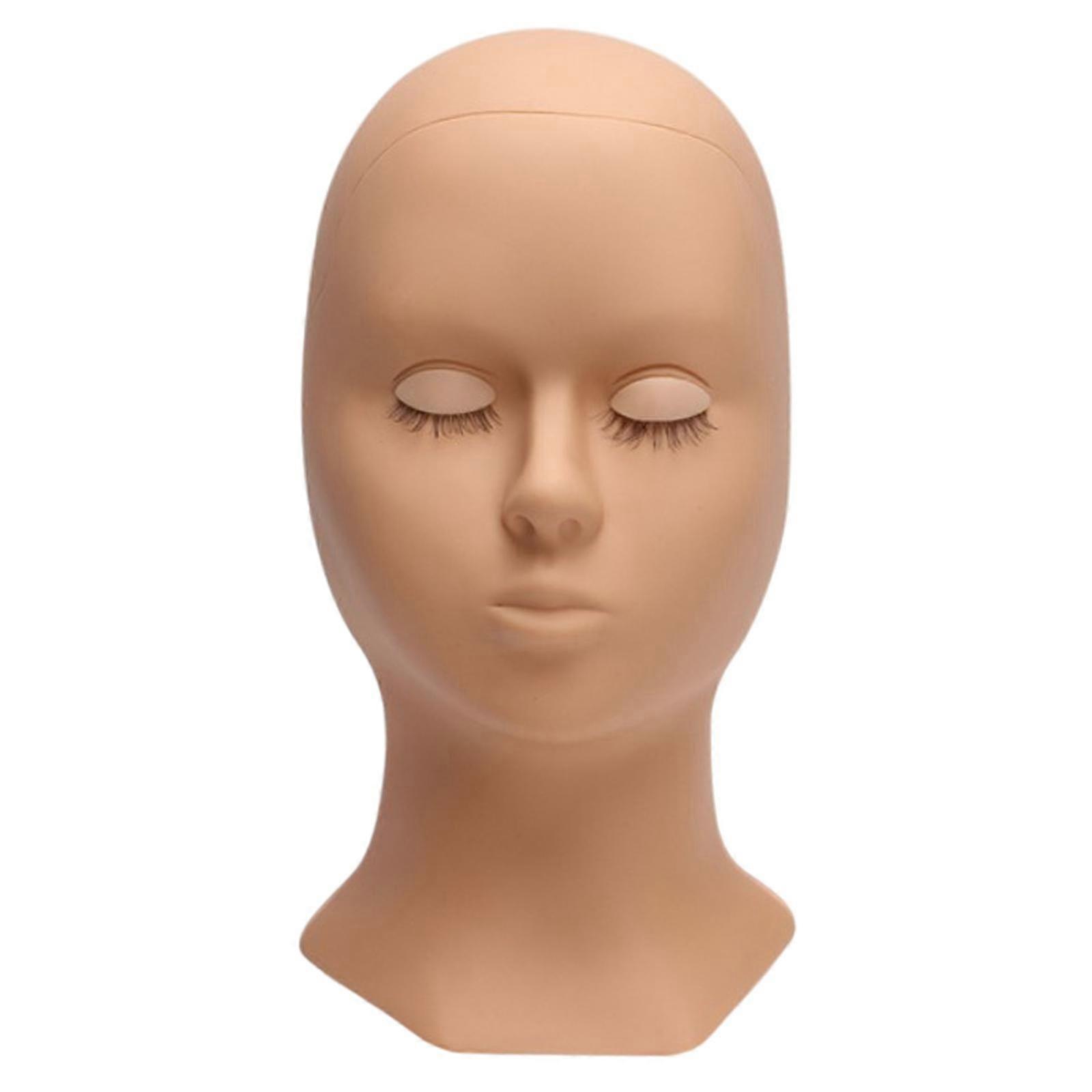 Silicone Training Mannequin Head for Training Profession Use Face Head Pink Head Model