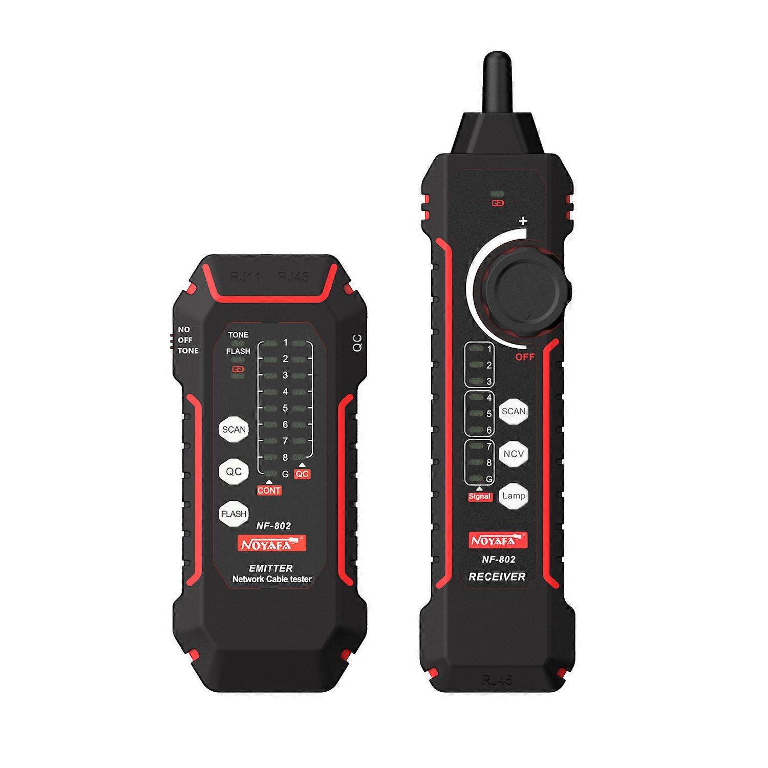 NF-802 Lan Tester Network Wire Tracer Cable Tracker RJ45 RJ11Telephone Line Finder Repairing Networking Tool