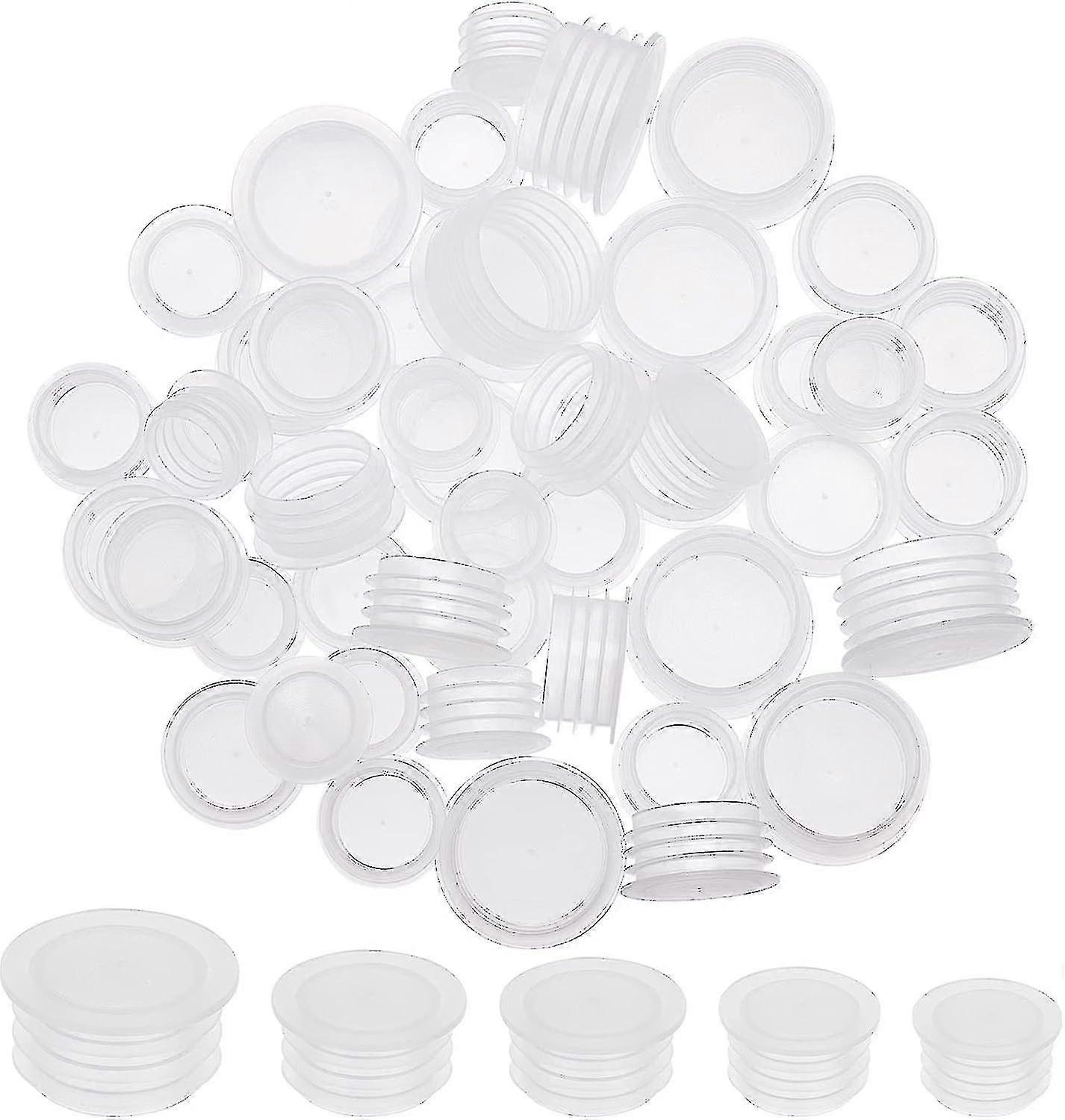 50pcs Salt And Pepper Shaker Stoppers Plastic Replacement Plugs