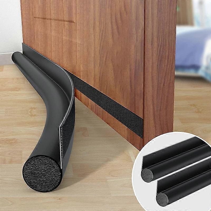 Door Draft Stopper Adjustable Weather Stripping Door Seal Interior & Exterior, Block Cold Air, Sound Light Dust