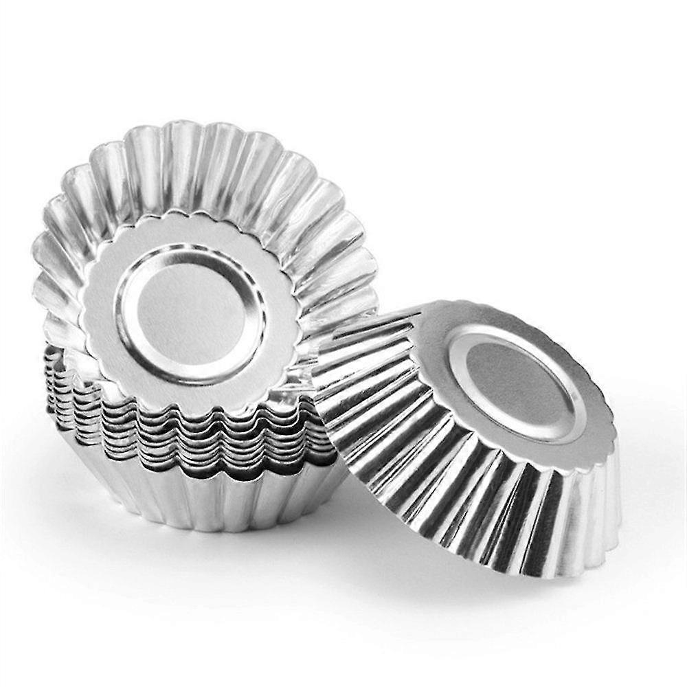 10 Pcs Egg Tart Cake Pans, Round Egg Tart Pan