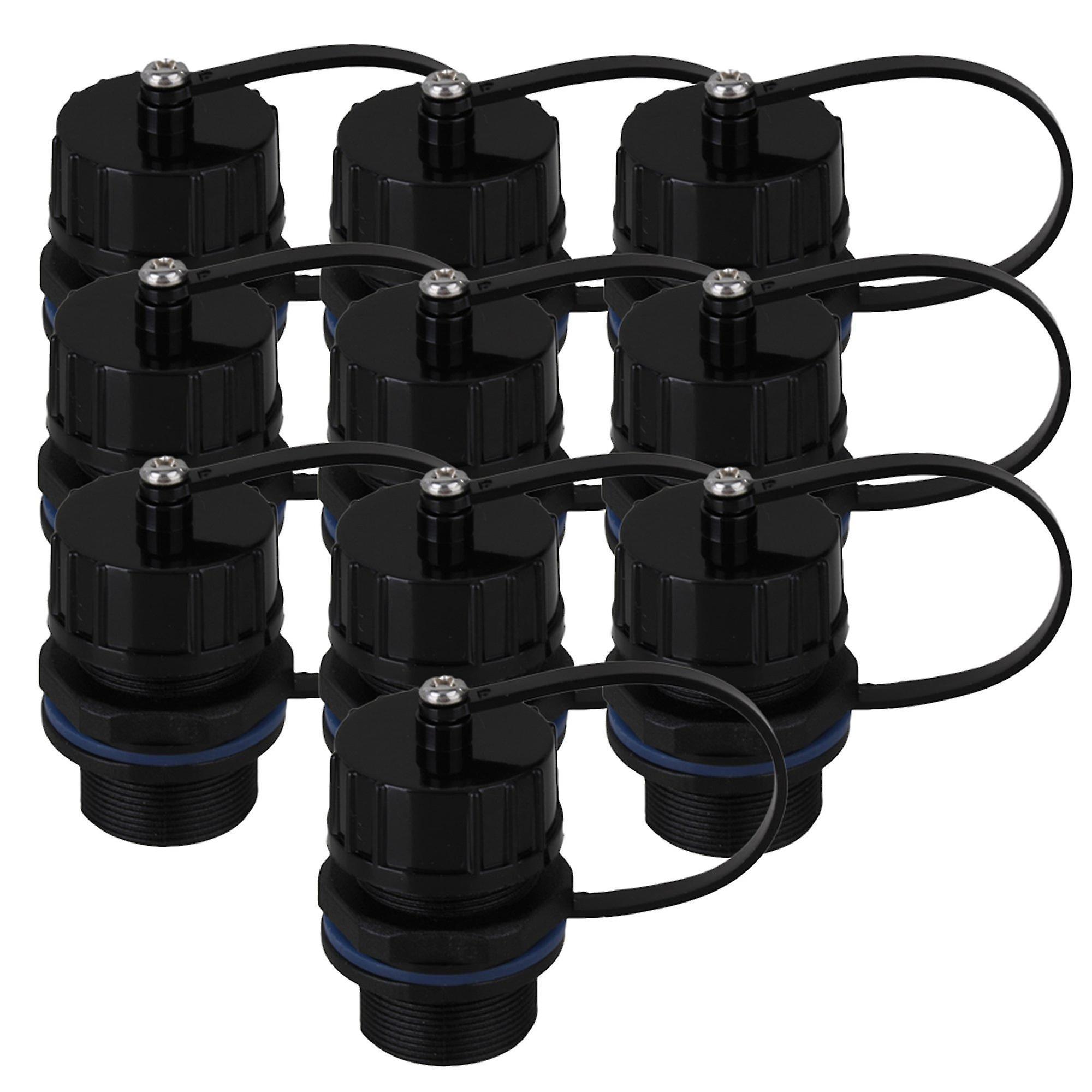 Pipe Connectors 10pcs Ip68 Rj45 Ethernet M20 Thread Ap Waterproof Connector With 8 Pins
