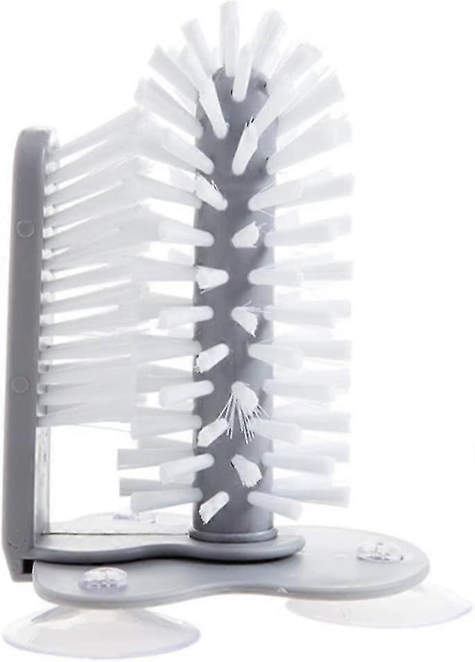 Glass Cleaning Brush With Suction Cup, Lazy Vertical Brush, Glass Deflection Suction Cup Base