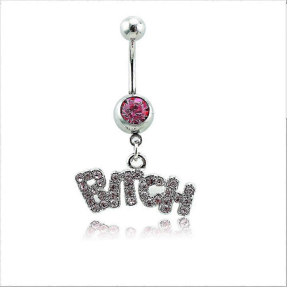 Crystal Button Navel Ring