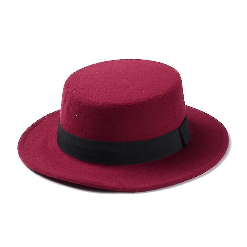 Wool Boater, Flat Top Hat's