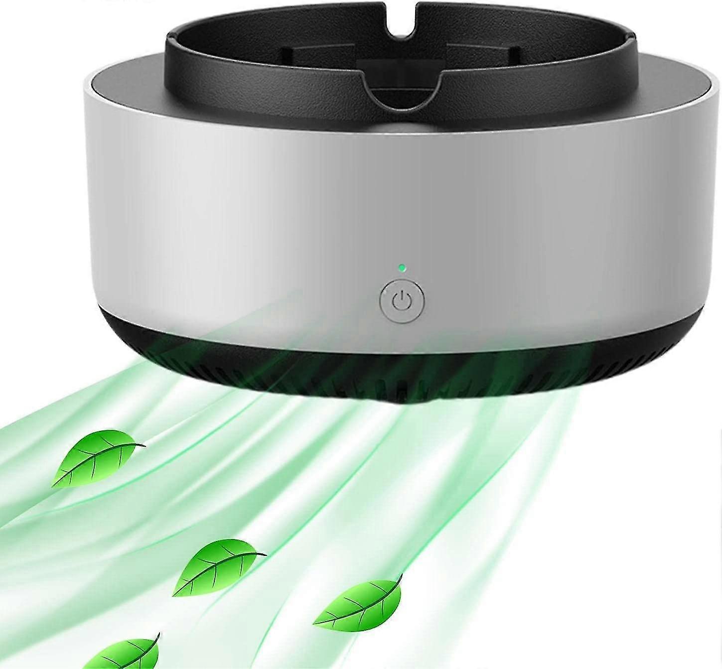 Røyksuger, elektrisk askebeger, luktsikker askebeger, 2-i-1 luftrenser, elektronisk askebeger med filter