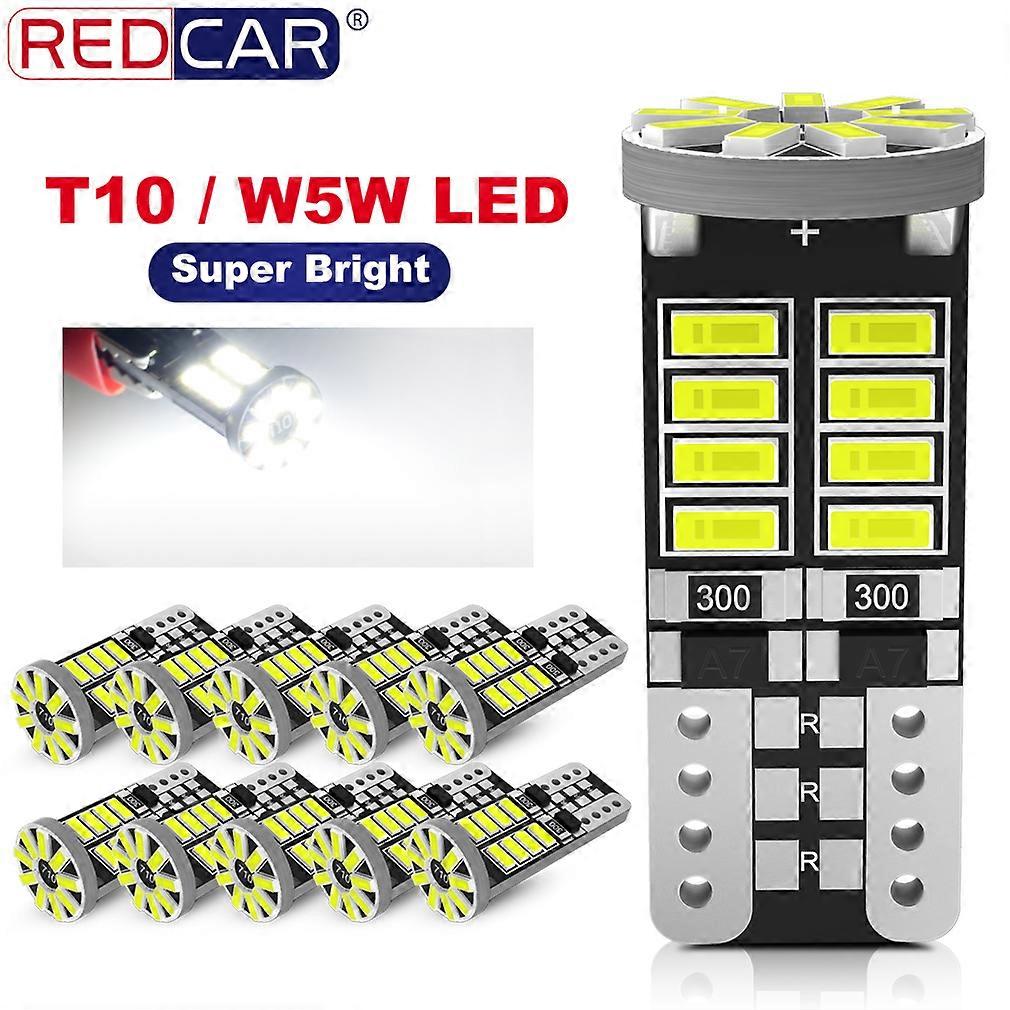 2/10x W5W T10 Led Bulbs Canbus 168 194 501 Led 5w5 Interior Dome Reading License Plate car light 25SMD 3014 Chip Signal Lamp