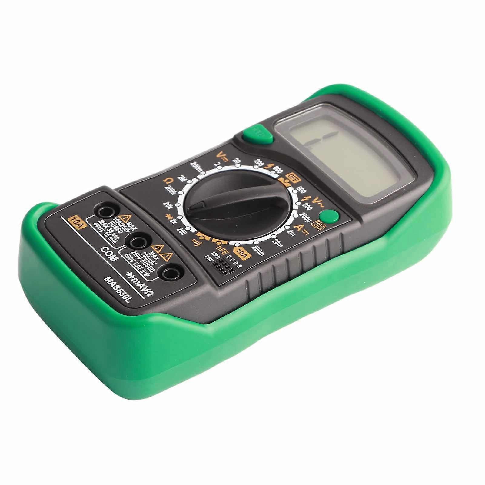MAS830L Digital Multimeter Portable High Accuracy Button Electrician Meter Digital Voltmeter